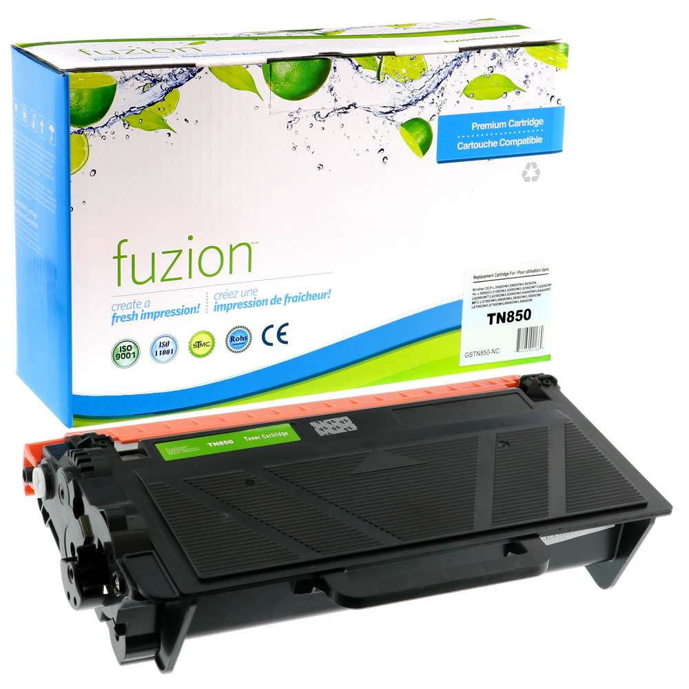 Brother TN850 Compatible High Yield - Black Toner Cartridge - Fuzion