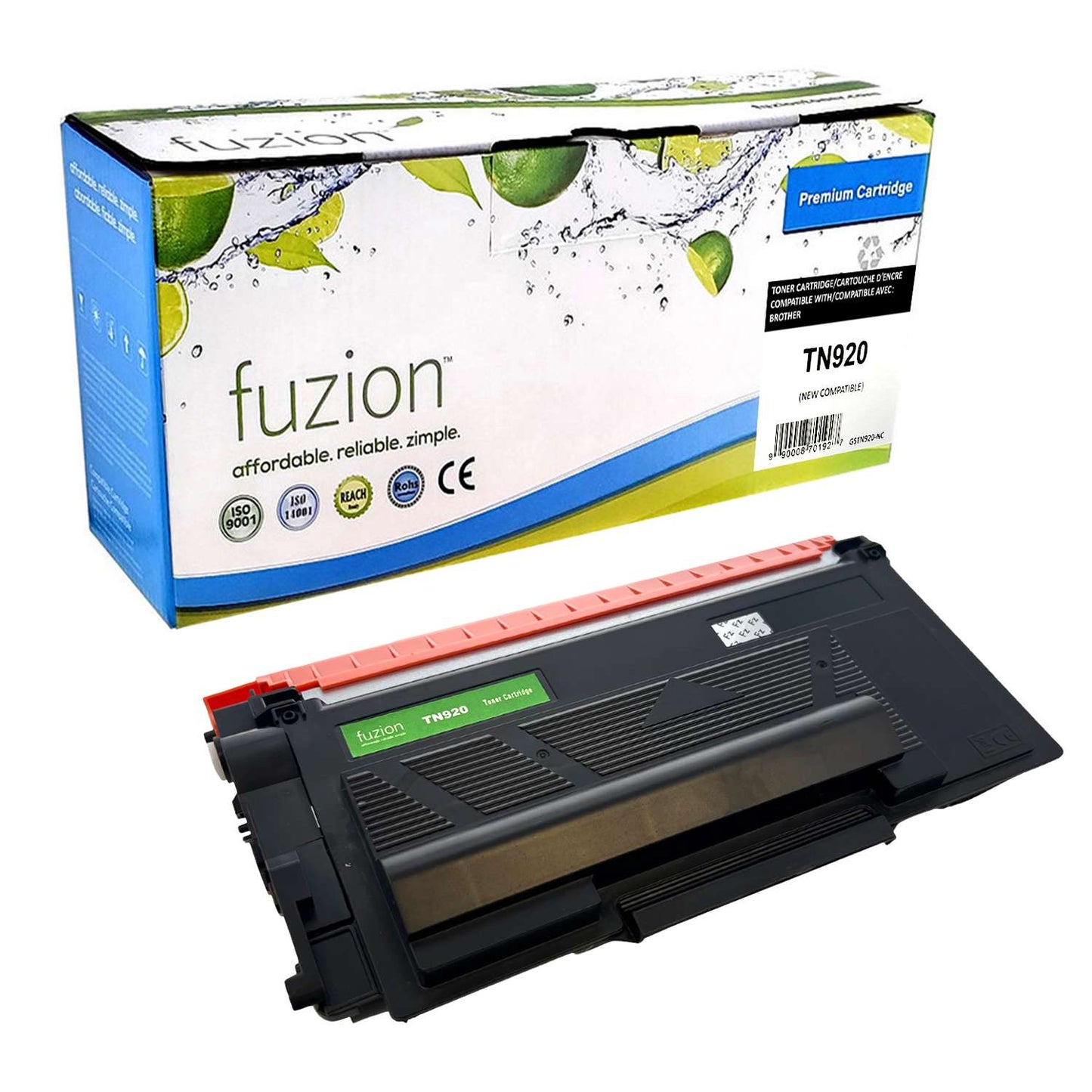 Brother TN920 Compatible - Black Toner Cartridge - Fuzion