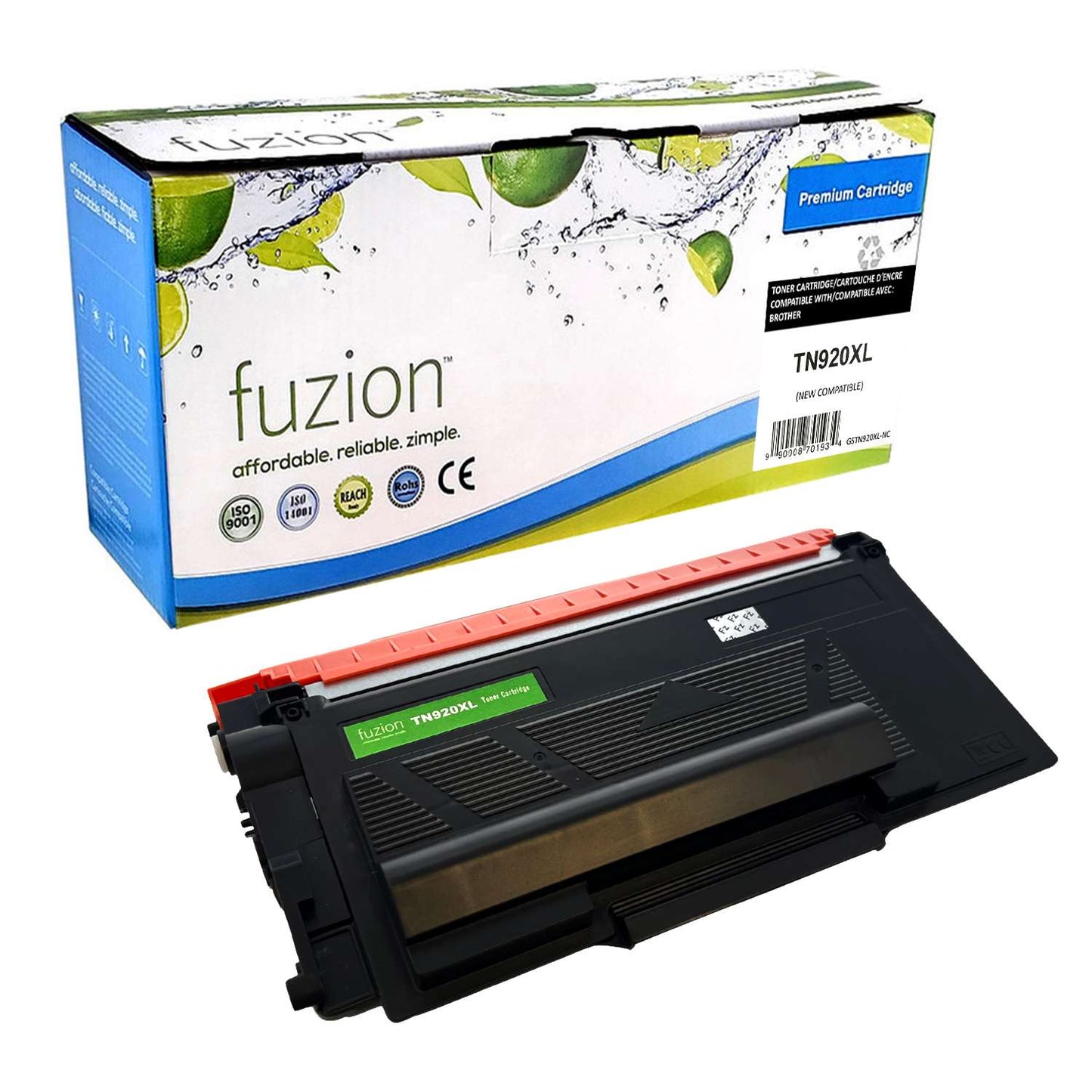 Brother TN920XL Compatible High Yield - Black Toner Cartridge - Fuzion