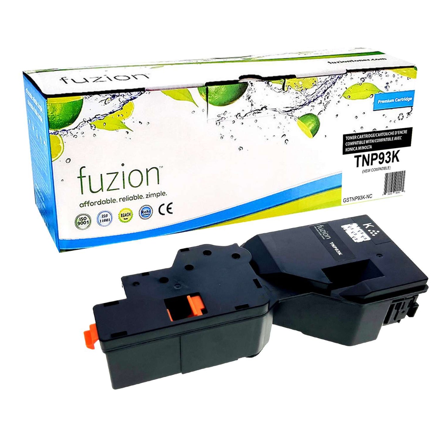 Konica MinoltaTNP93K Compatible Toner Cartridge - Black - Fuzion