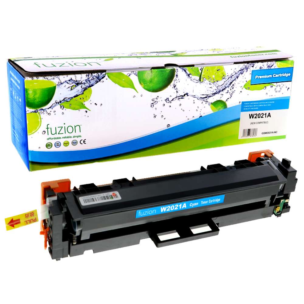 HP W2021A (414A) Compatible Toner Cartridge - Cyan - Fuzion