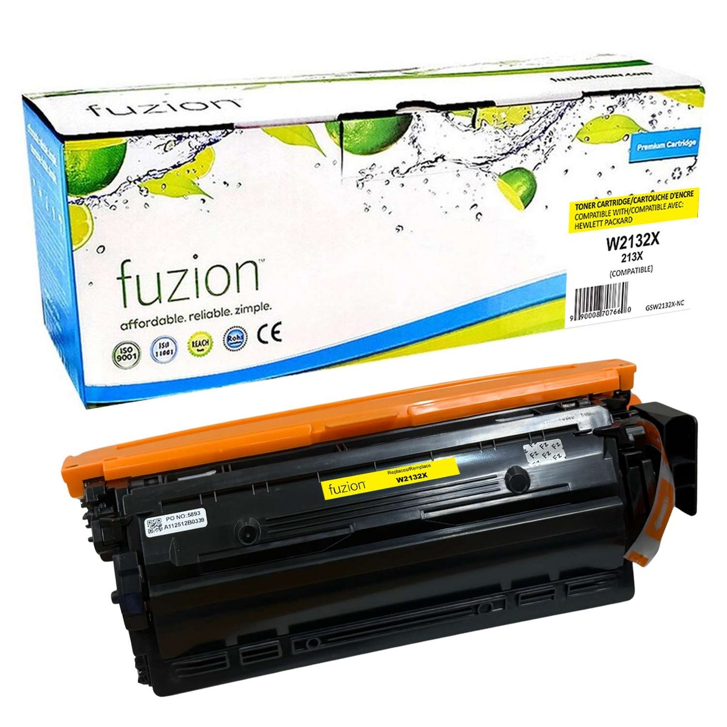 HP W2132X (213X) Compatible Toner High Yield - Yellow - by Fuzion