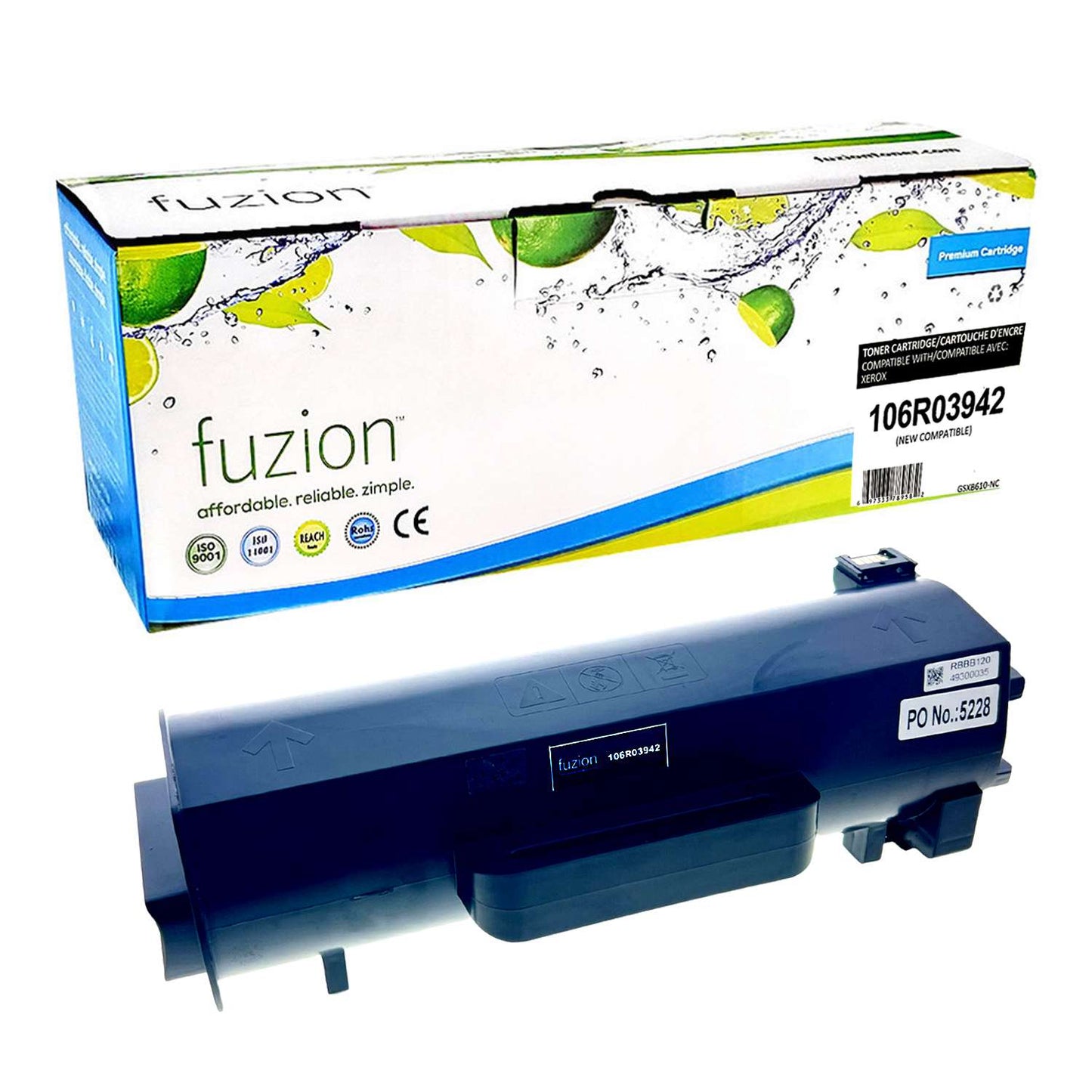 Xerox 106R03942 Compatible Toner Cartridge - Black - Fuzion