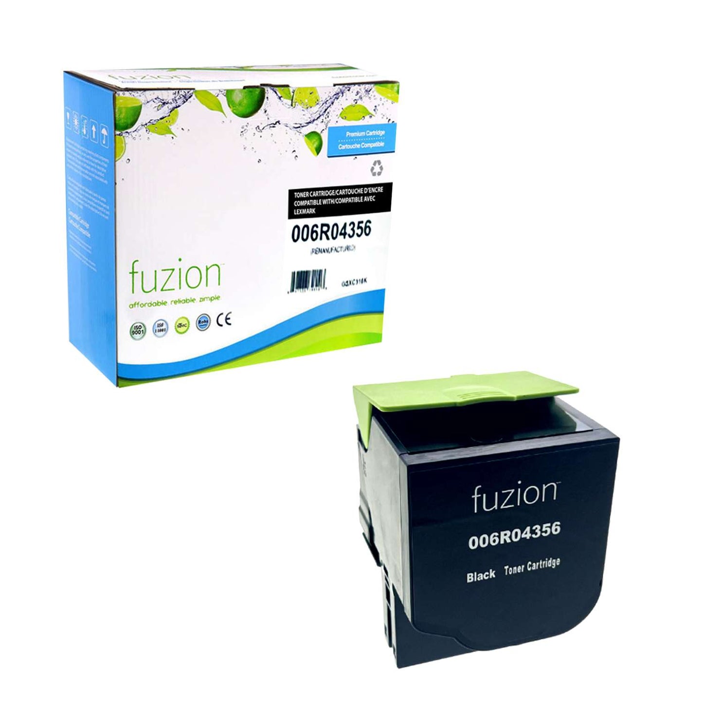 Xerox 006R04356 Remanufactured Toner Cartridge - Black - Fuzion