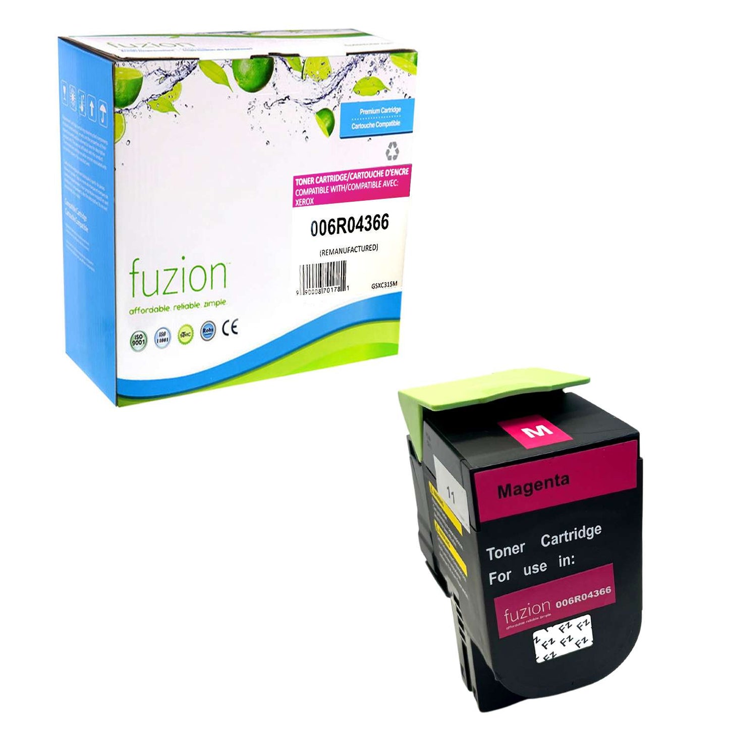 Xerox 006R04366 Remanufactured Toner Cartridge High Yield - Magenta - Fuzion