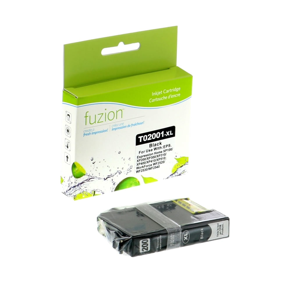 Epson T200XL120 Compatible Remanufactued Ink Cartridge - HY Black - Fuzion