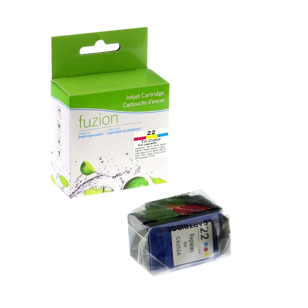 HP 22 Remanufactued Tri-Colour Ink Cartridge - CMY - Fuzion