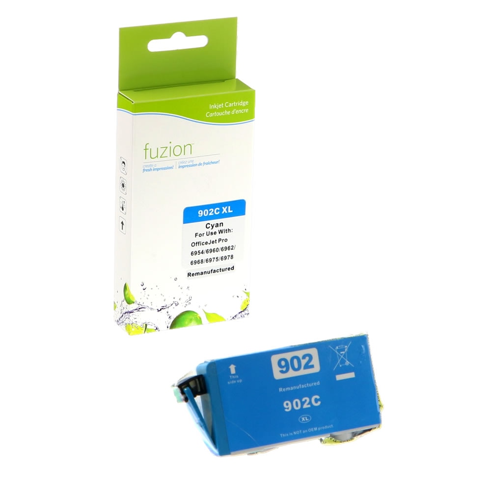 HP 902XL Remanufactured HY Ink Cartridge - Cyan - Fuzion