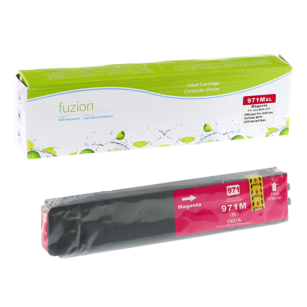 HP 971XL Remanufactured Ink Cartridge - Magenta - Fuzion