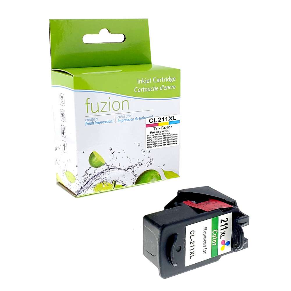 Canon CL-211XL Remanufactured Tri-Colour Ink Cartridge - C/M/Y - Fuzion