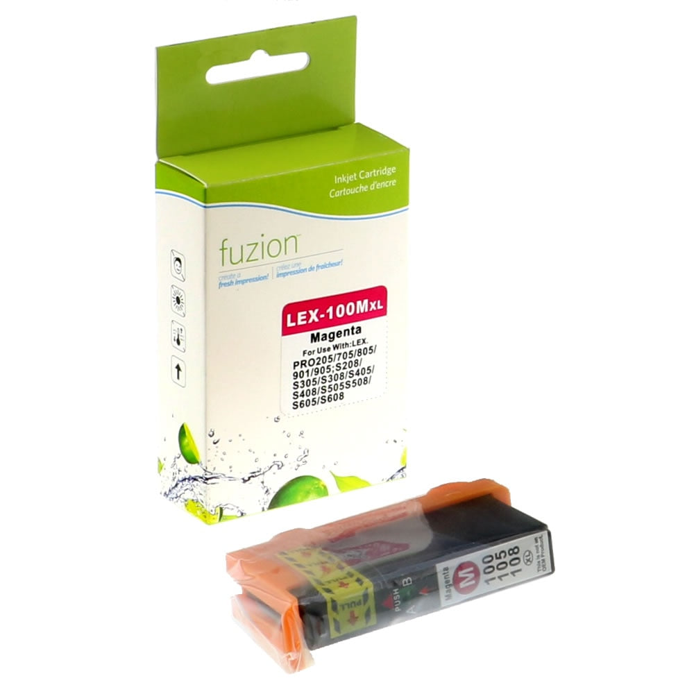 Lexmark #100XL Compatible Ink Cartridge - Magenta - Fuzion