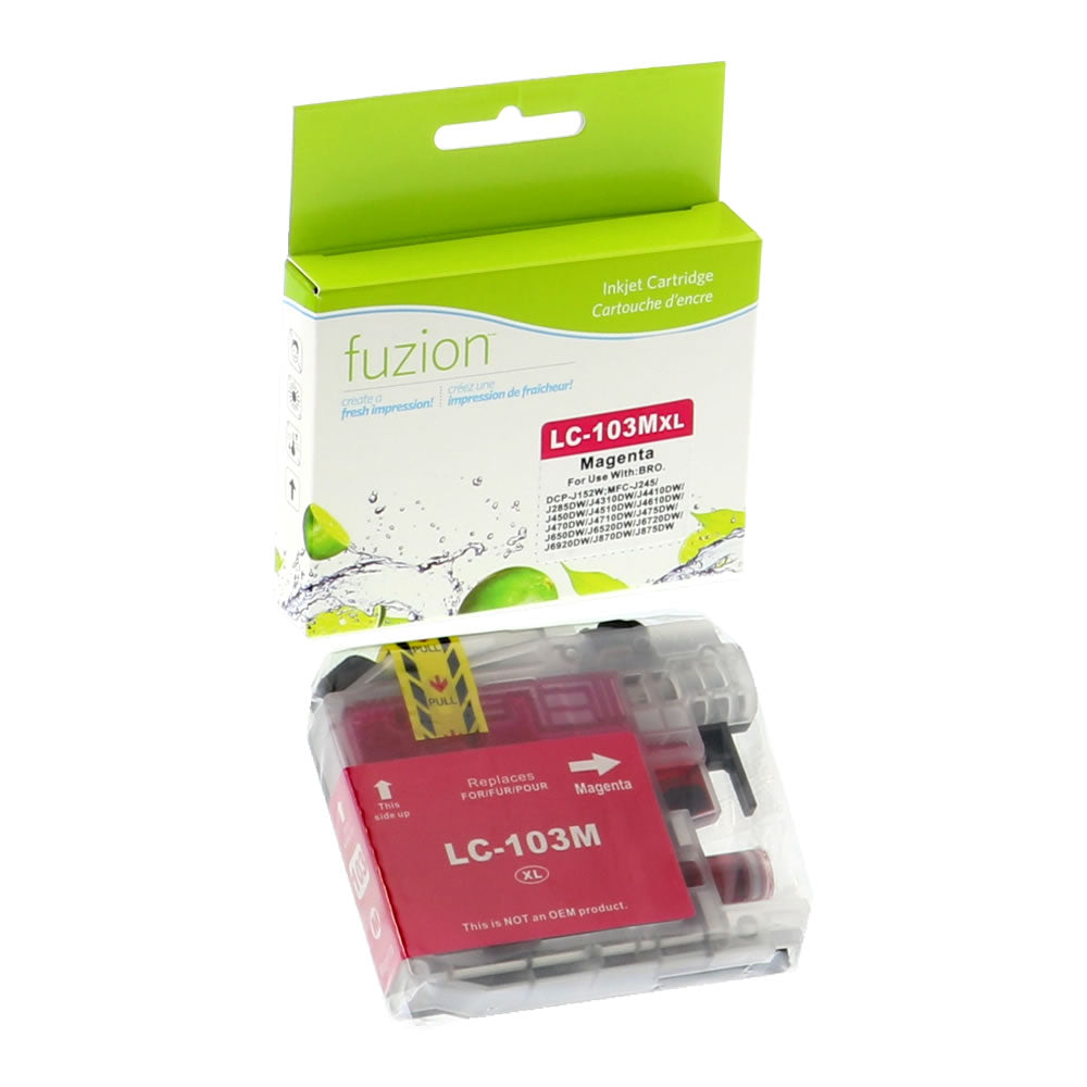 Brother LC103 Compatible - Magenta Ink Cartridge - Fuzion
