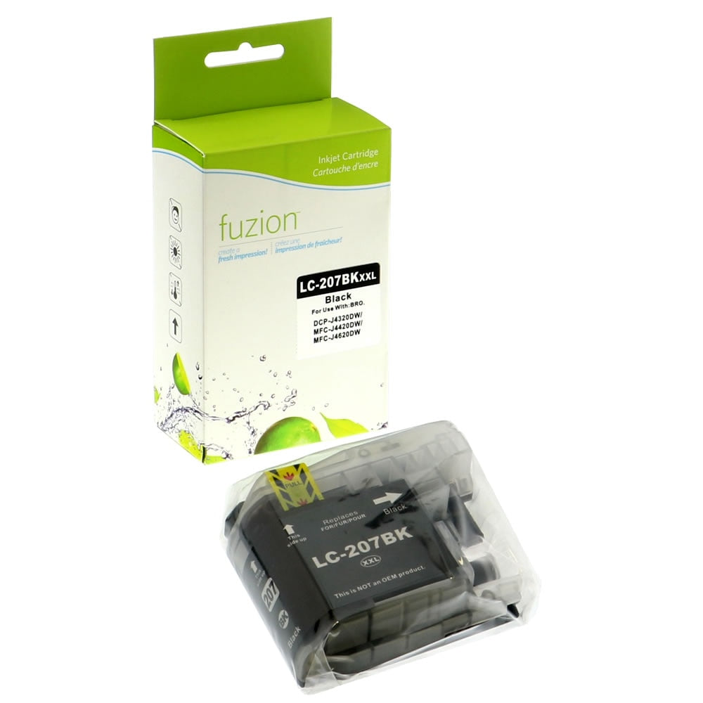 Brother LC207XXL Compatible - Black Ink Cartridge - Fuzion