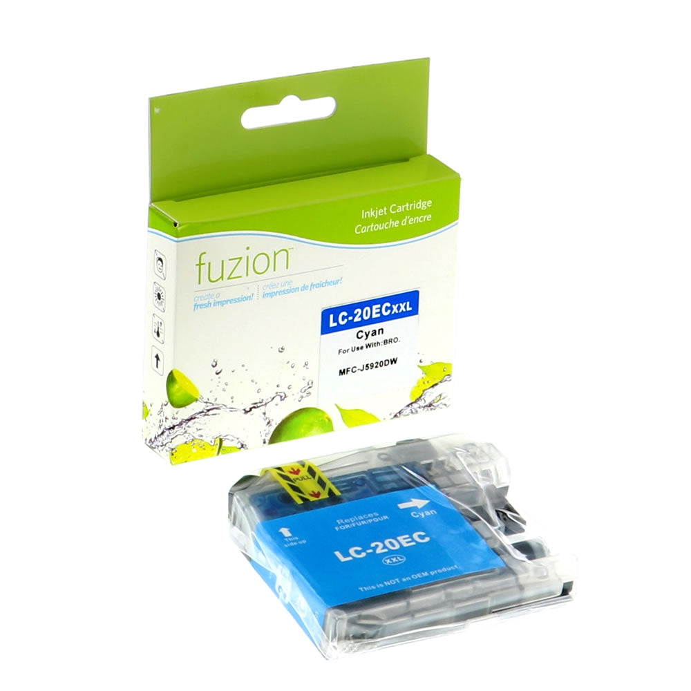 Brother LC20EC Compatible - XXL Cyan Ink Cartridge - Fuzion