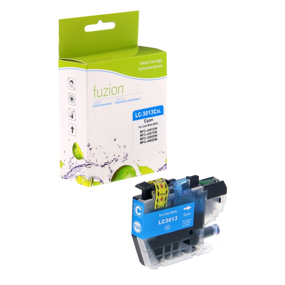 Brother LC3013C Compatible - Cyan Ink Cartridge - Fuzion