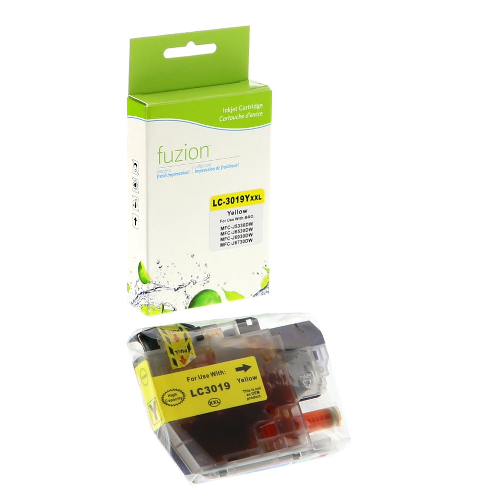 Brother LC3019Y Compatible - Yellow Ink Cartridge - Fuzion