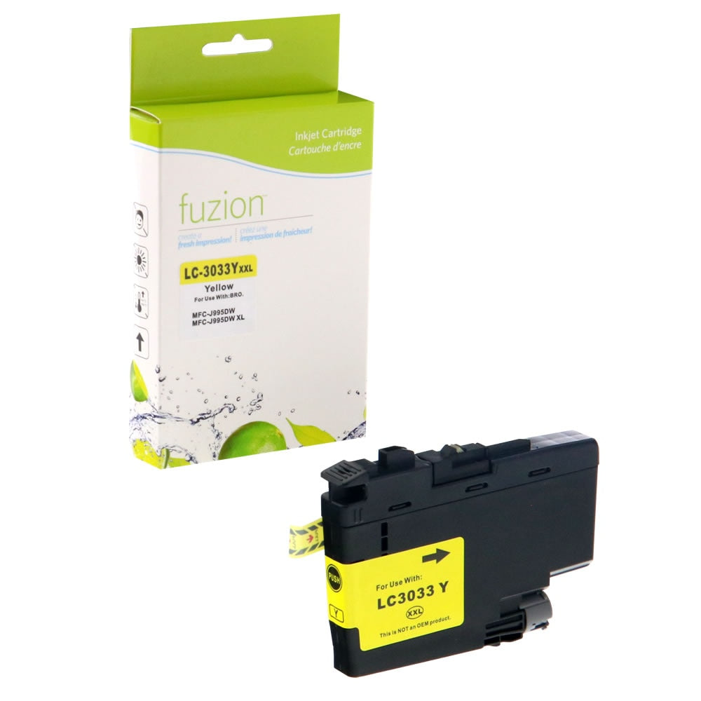 Brother LC3033Y Compatible Tank - Super HY Yellow Ink Cartridge - Fuzion