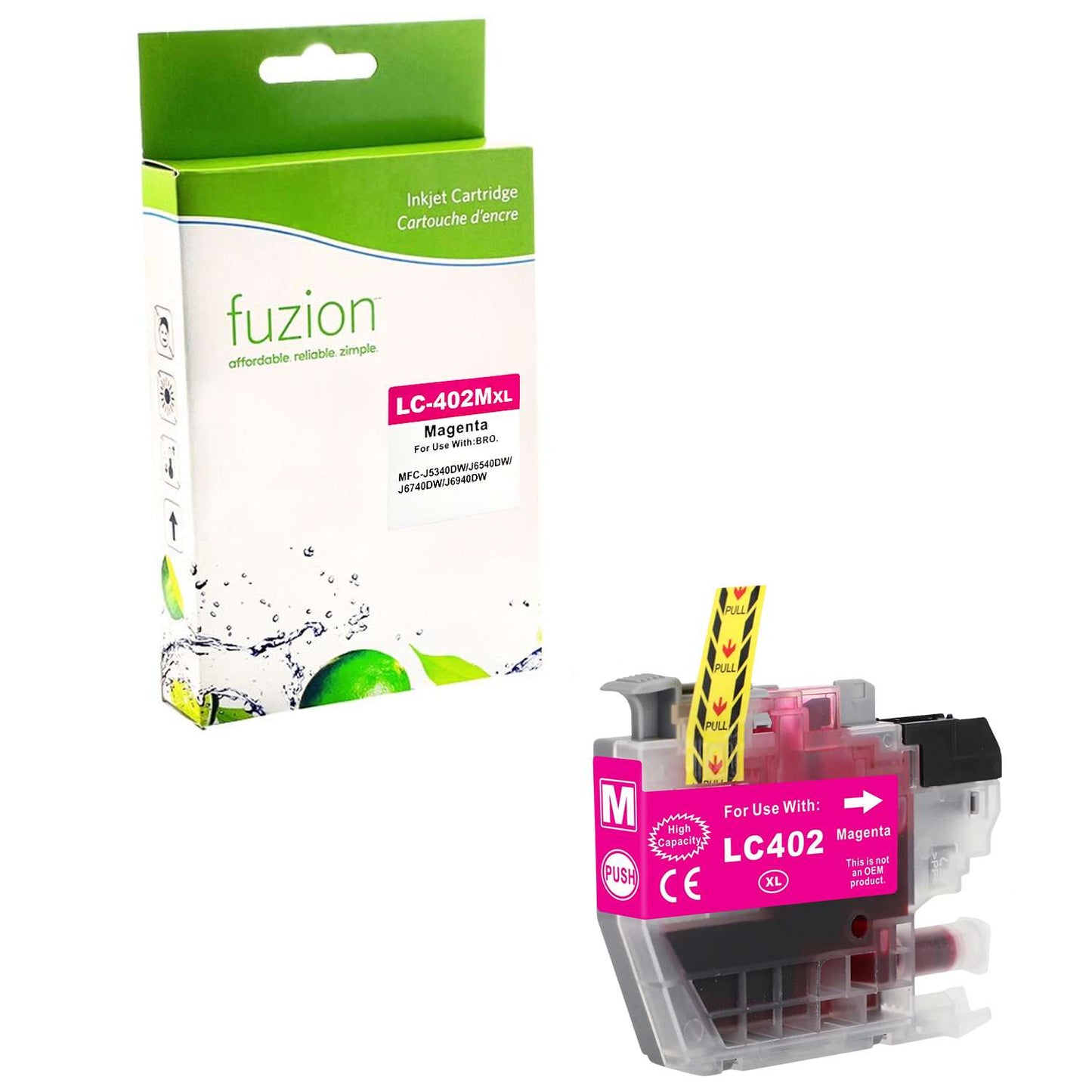 Brother LC402XLMS Compatible - Magenta Ink Cartridge - Fuzion