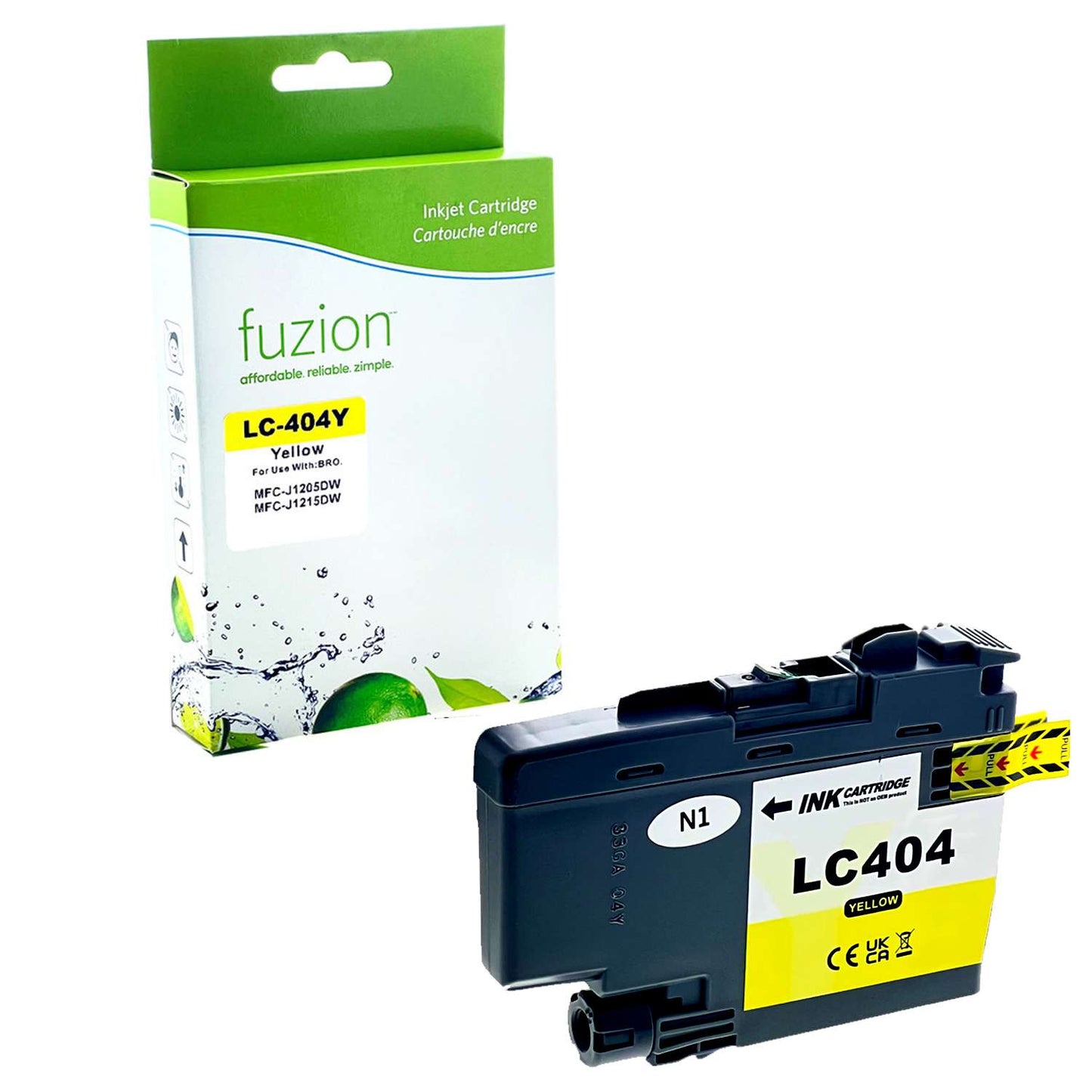 Brother LC404YS Compatible - Yellow Ink Cartridge - Fuzion