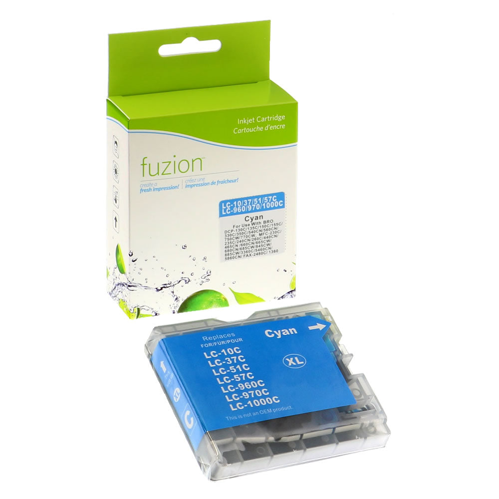 Brother LC51 Compatible - Cyan Ink Cartridge - Fuzion
