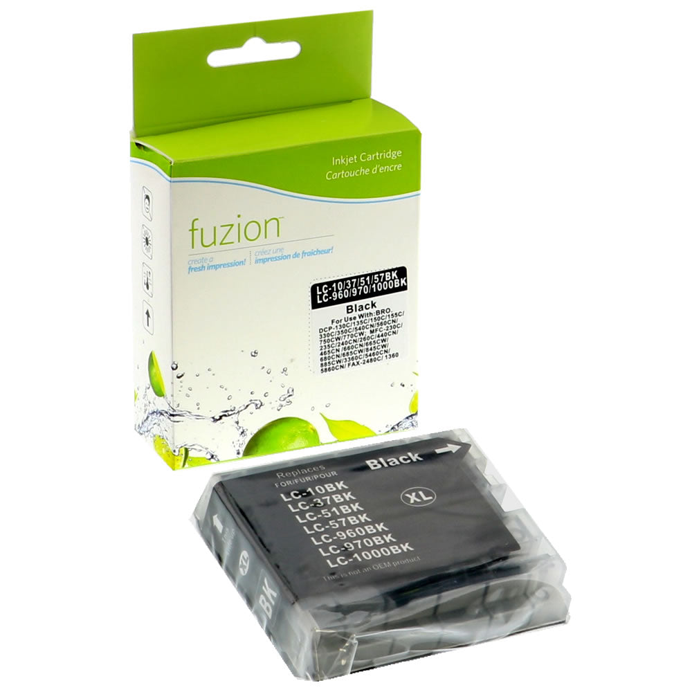 Brother LC51 Compatible - Black Ink Cartridge - Fuzion
