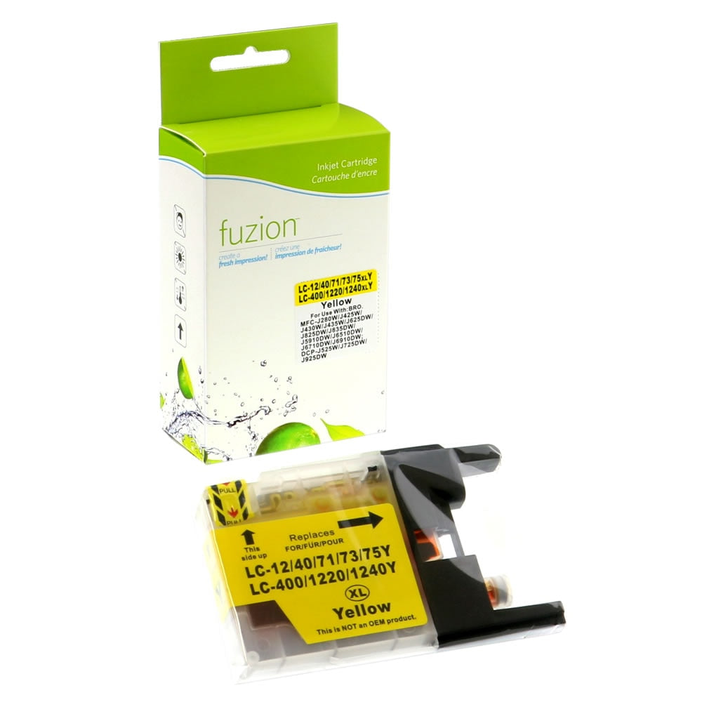 Brother LC75 Compatible HY - Yellow Ink Cartridge - Fuzion