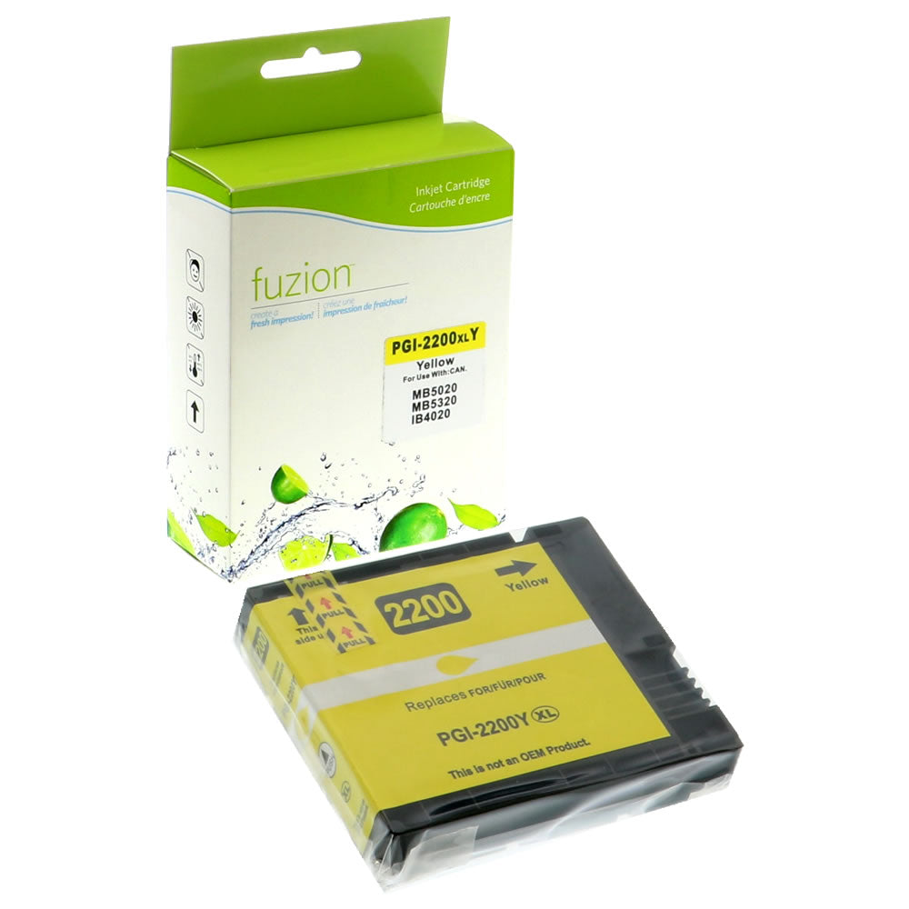 Canon PGI-2200XL Compatible Pigment Ink Cartridge - Yellow - Fuzion