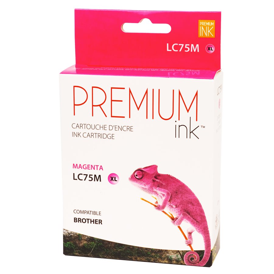 Brother LC75XL New Compatible Ink Cartridge Magenta-Premium Ink