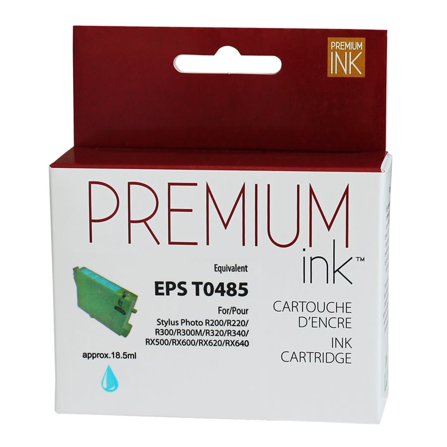 Epson T048520 R200/300 New Compatible Ink Cartridge Light Cyan-Premium Ink