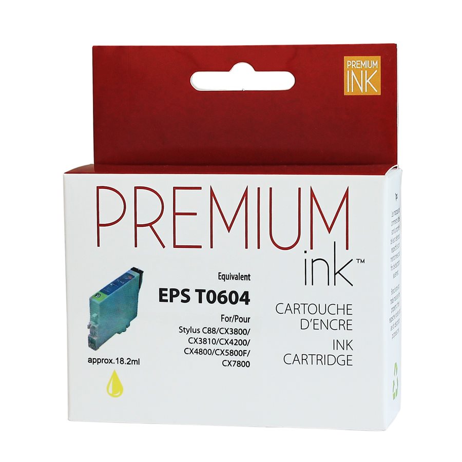 Epson T060420 New Compatible Ink Cartridge Yellow-Premium Ink