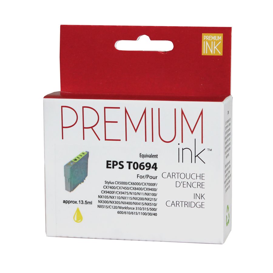 Epson T0694 New Compatible Ink Cartridge Yellow-Premium Ink