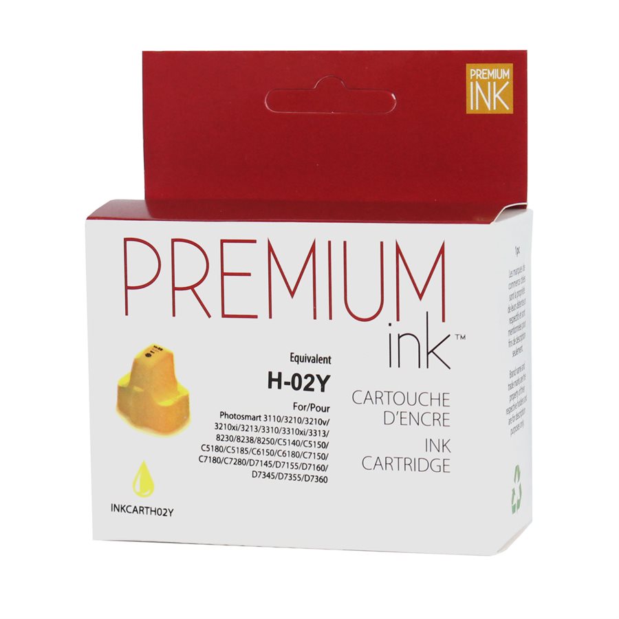 HP 02 C8773W New Compatible Ink Cartridge Yellow-Premium Ink