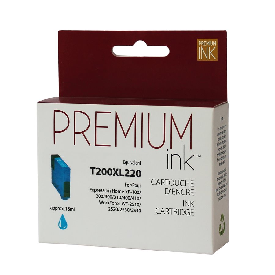 Epson T200XL220 New Compatible Ink Cartridge Cyan-Premium Ink