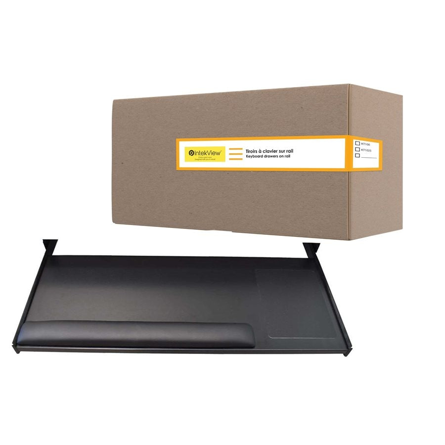 Ergonomic New Compatible Keyboard tray on rails 27''x12'' Pack of 2-Intekview