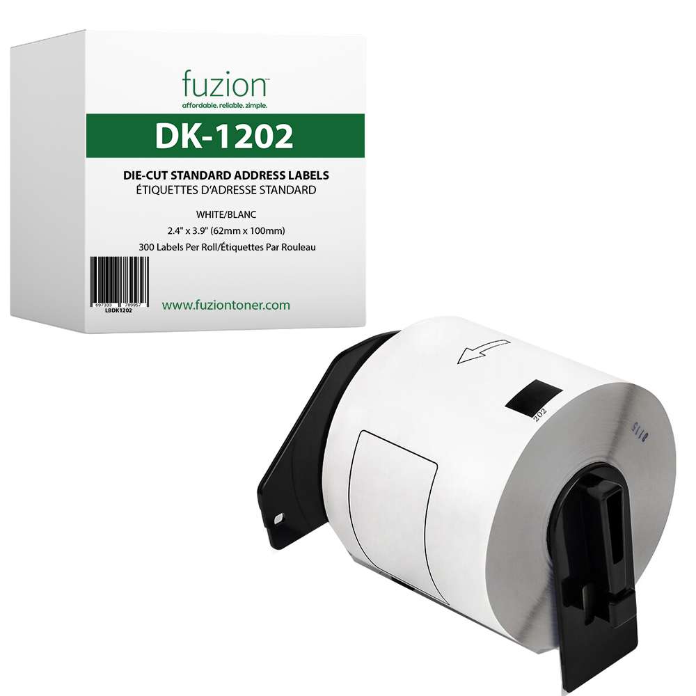 Brother DK-1202 Compatible Die-Cut Standard Address Labels - Fuzion