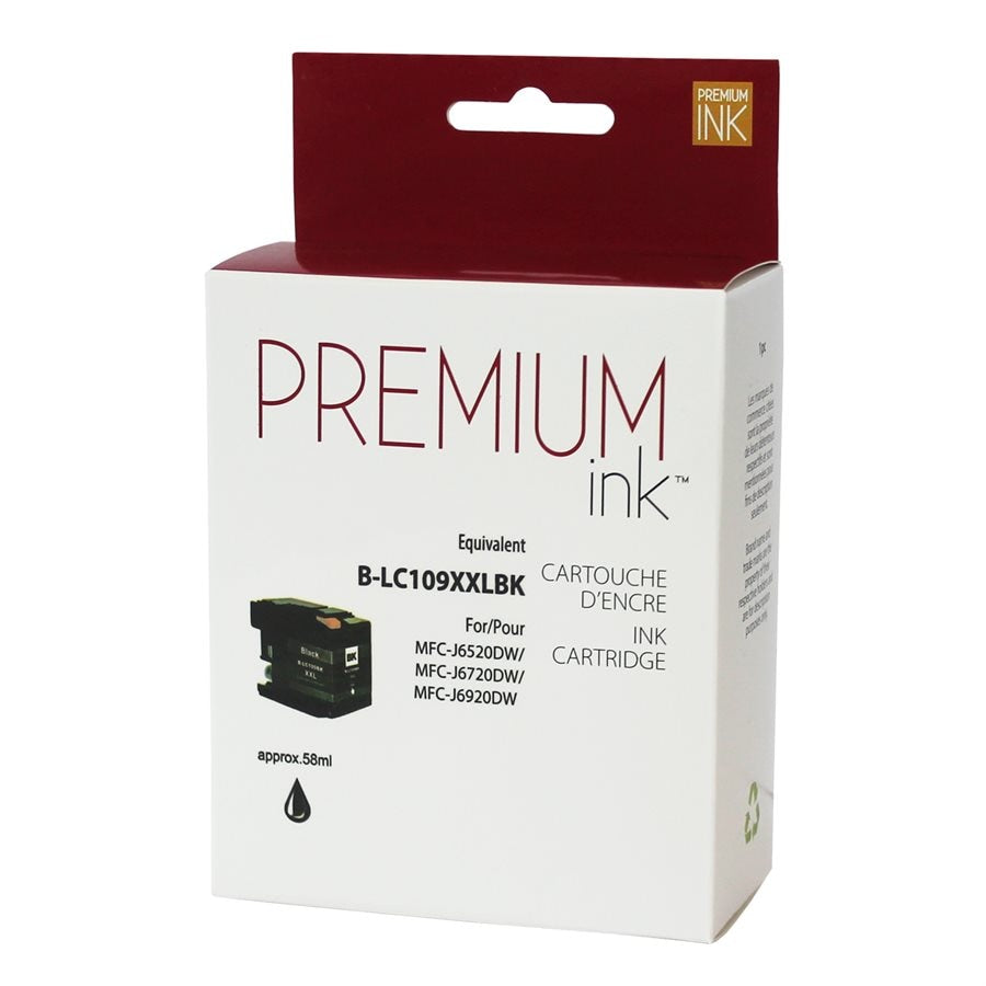 Brother LC109BKS Black New Compatible Ink Cartridge-Premium Ink