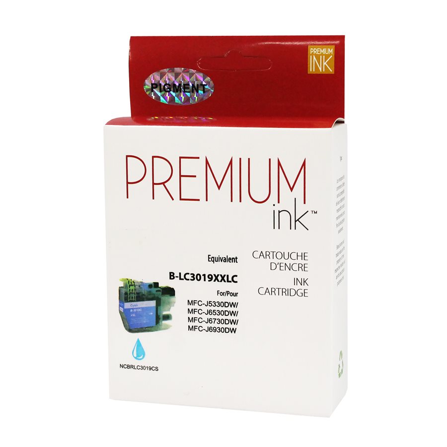 Brother LC3019XXL Pigment Cyan New Compatible Ink Cartridge-Premium Ink