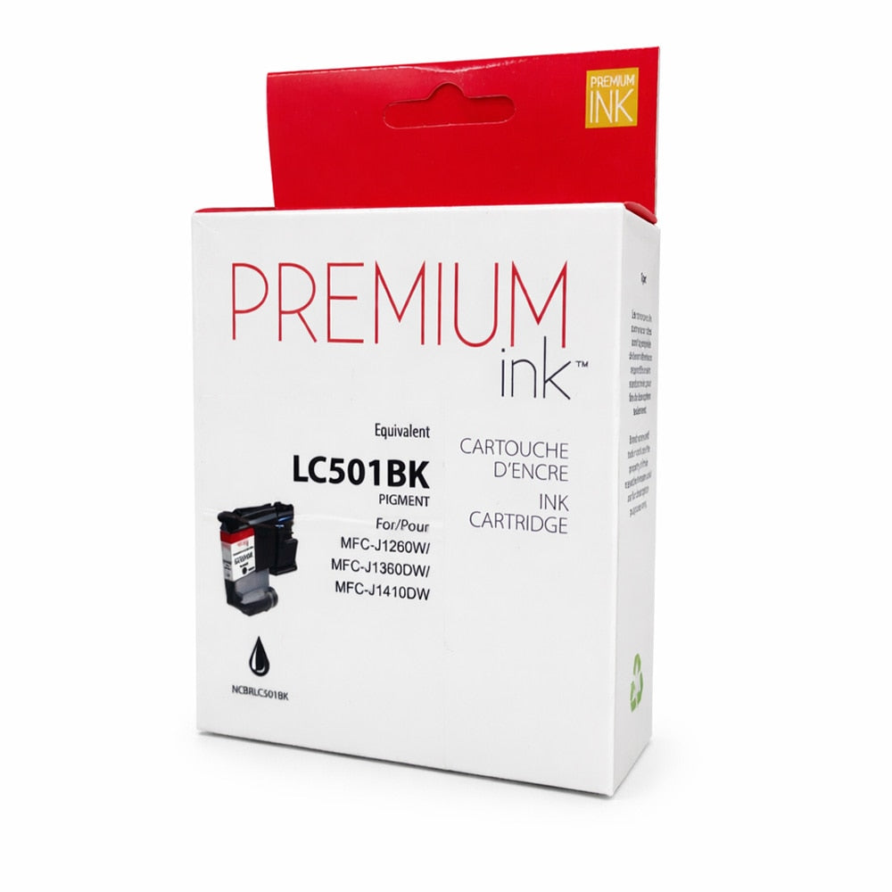Brother LC501BKS Black New Compatible Ink Cartridge - by Premium Ink