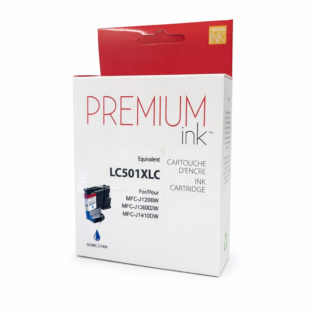 Brother LC501XLCS Cyan New Compatible Ink Cartridge - by Premium Ink