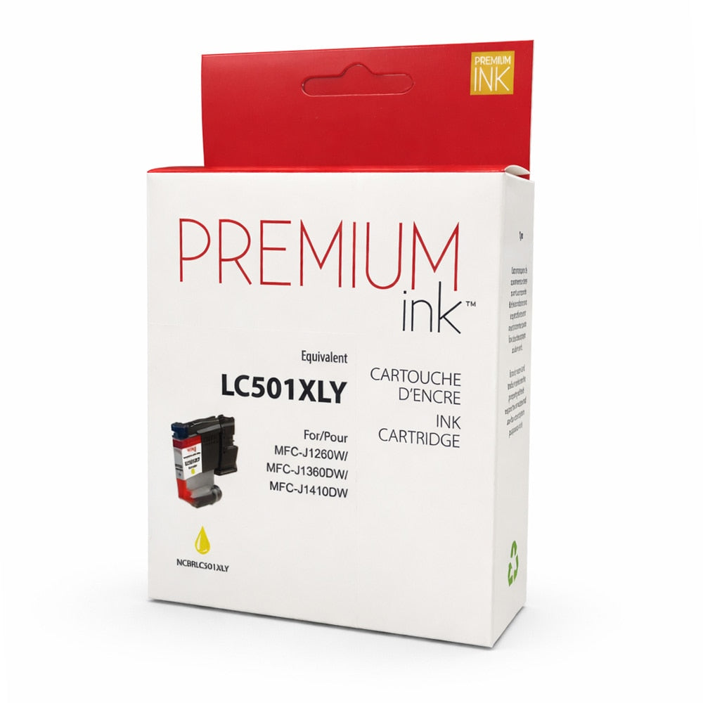 Brother LC501XLYS Yellow New Compatible Ink Cartridge - by Premium Ink