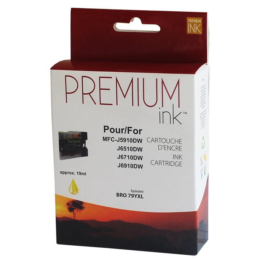 Brother LC79XL New Compatible Ink Cartridge Yellow-Premium Ink