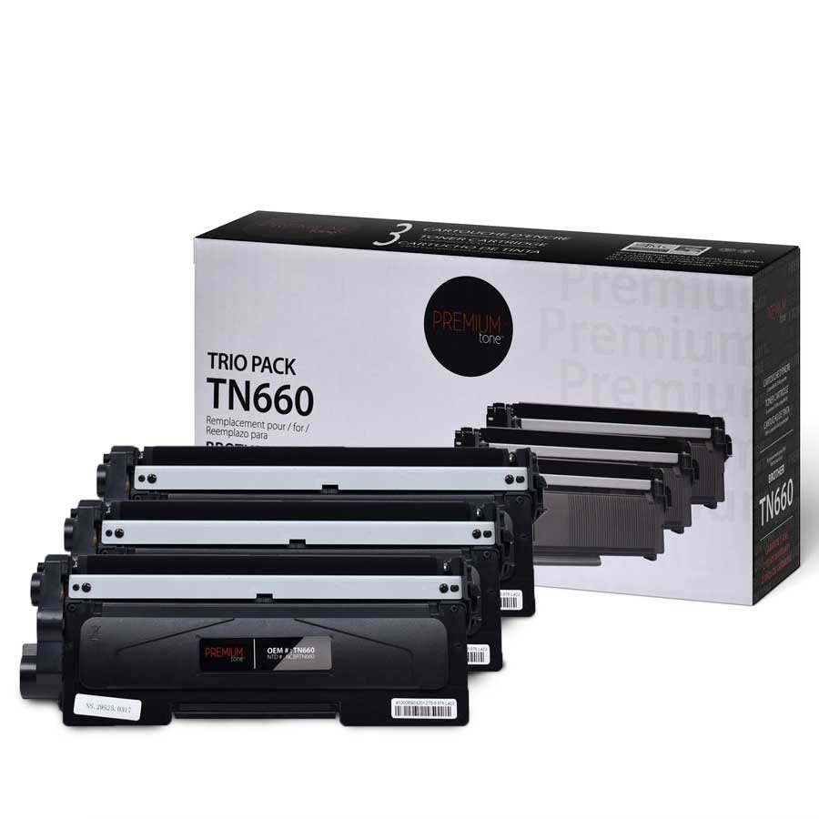 Brother TN660 New Compatible Toner Cartridge Trio Pack 2.6K-Premium Tone