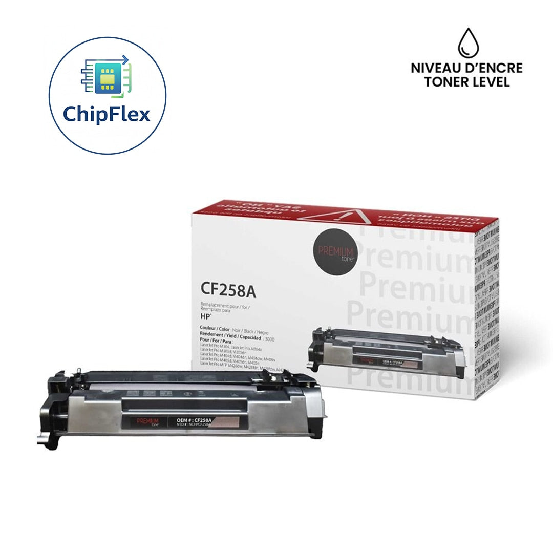 HP CF258A New Compatible Toner Cartridge YRTS with toner level 3K-Premium Tone