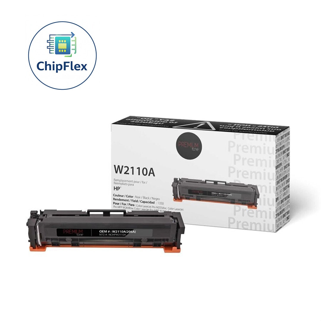 HP 206A W2110A New Compatible Toner Cartridge YRTS Black 1.3K-Premium Tone