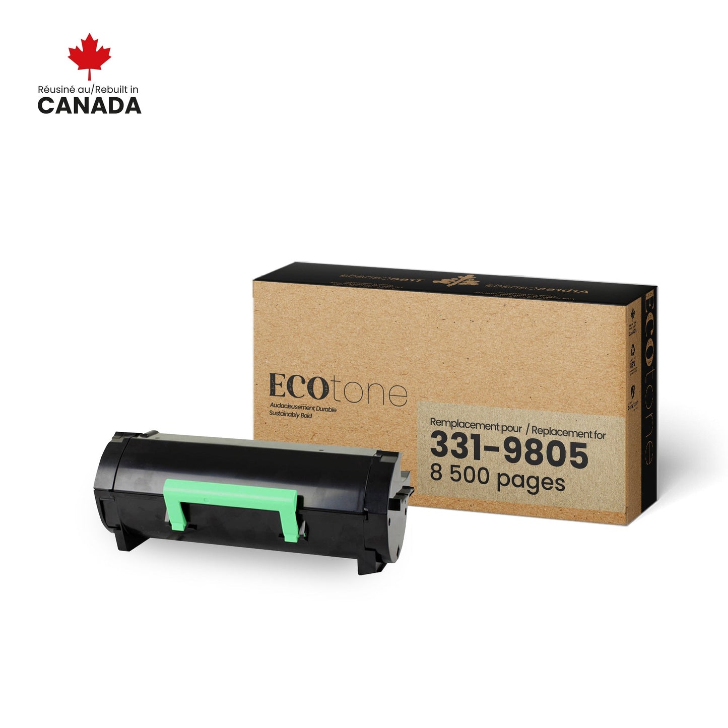 Dell 331-9805 Toner Cartridge Remanufactured 8.5K-Ecotone