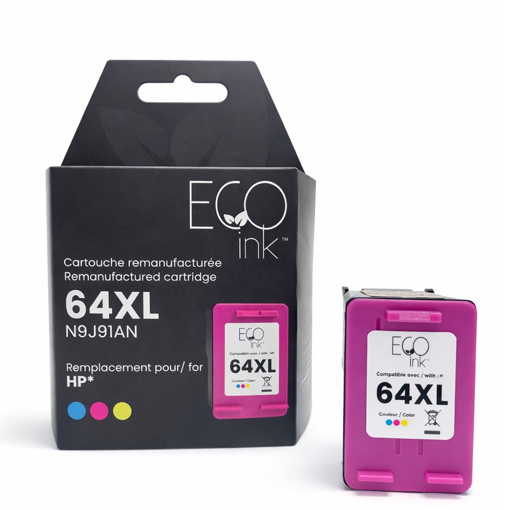 HP 64XL N9J91AN Remanufactured Ink Cartridge Color