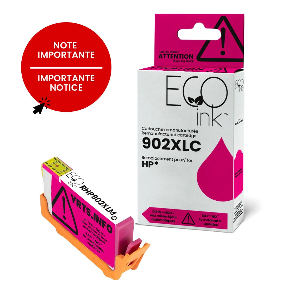 HP 902XL T6M06AN Remanufactured Ink Cartridge Magenta YRTS-EcoInk