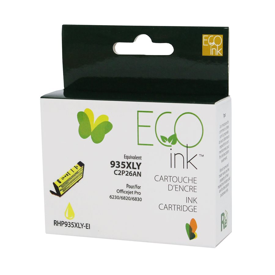 HP 935XL C2P26AN Yellow Remanufactured Ink Cartridge-EcoInk