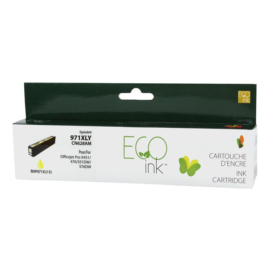 HP 971XL CN628AE Yellow Remanufactured Ink Cartridge-EcoInk