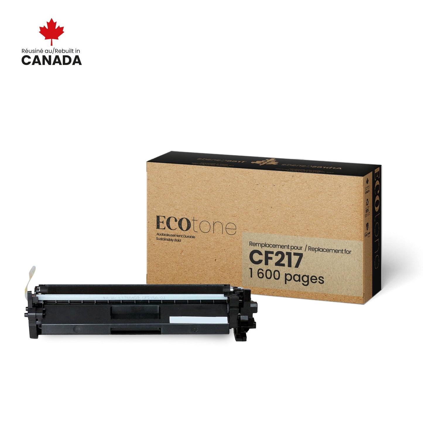HP 17A CF217A Toner Cartridge Remanufactured 1.6K-Ecotone